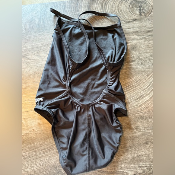 Black Speedo One-Piece Swimsuit size 28 - Picture 2 of 7